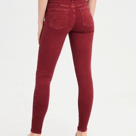 American Eagle Outfitters Denim - Limited Edition AEO Red Super Stretch Jegging